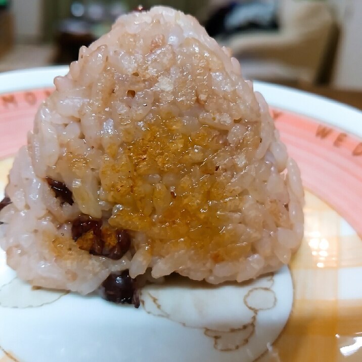 赤飯で焼おにぎり